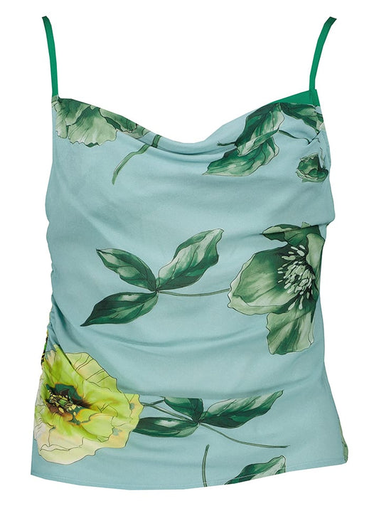 Pinko Top Turquoise / Yellow Women