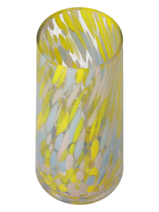 Kersten Vase Yellow / Blue (H)25 x Ø 12 cm Unisex