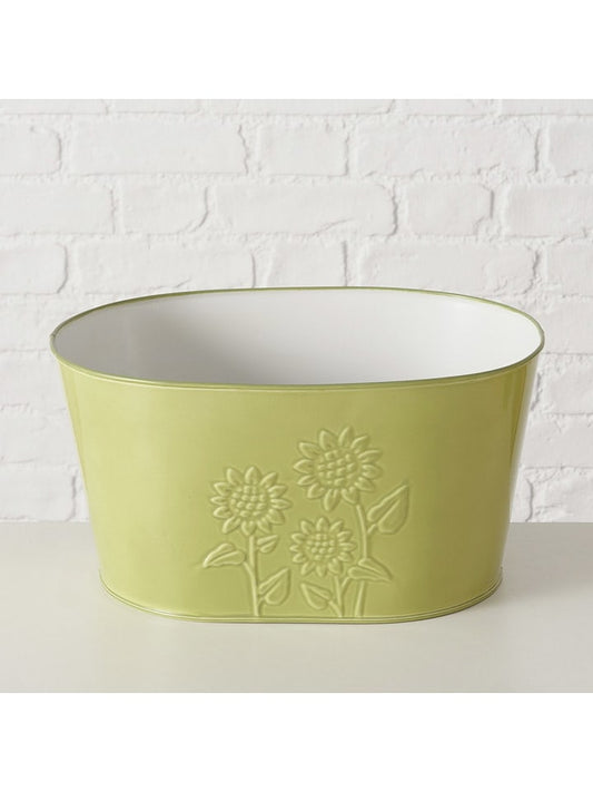 Boltze Plant Pot Cover "Aurelie" Green (W)25,5 x (H)18 cm Unisex