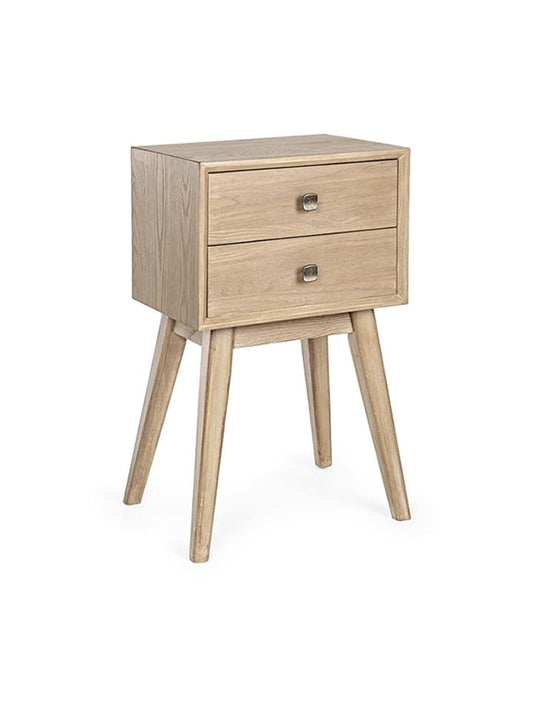Dom z pomysłem Bedside Table i Light Brown (W)40 x (H)66 x (D)30 cm Unisex