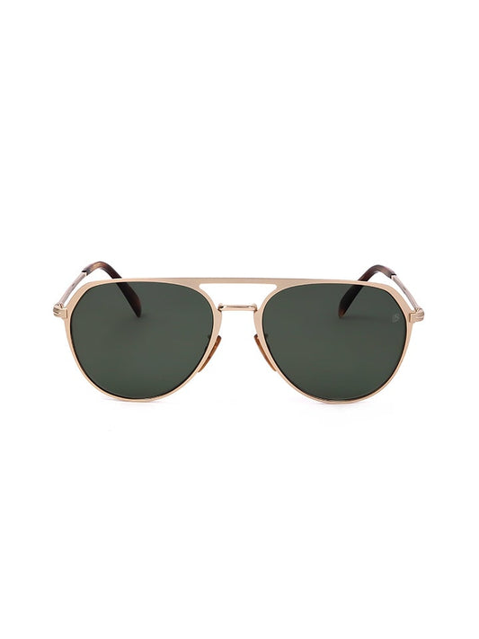 David Beckham Sunglasses Gold / Dark Green Men