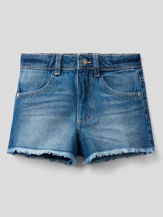 Benetton Denim Shorts Blue Kids