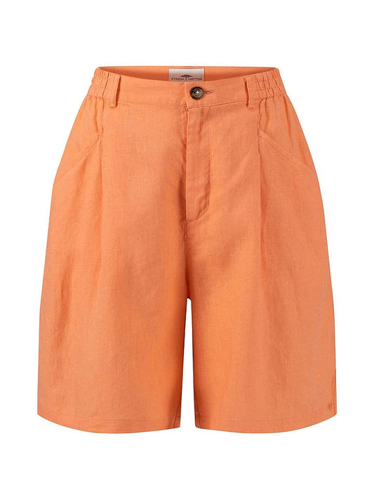 FYNCH-HATTON Linen Shorts Orange Women