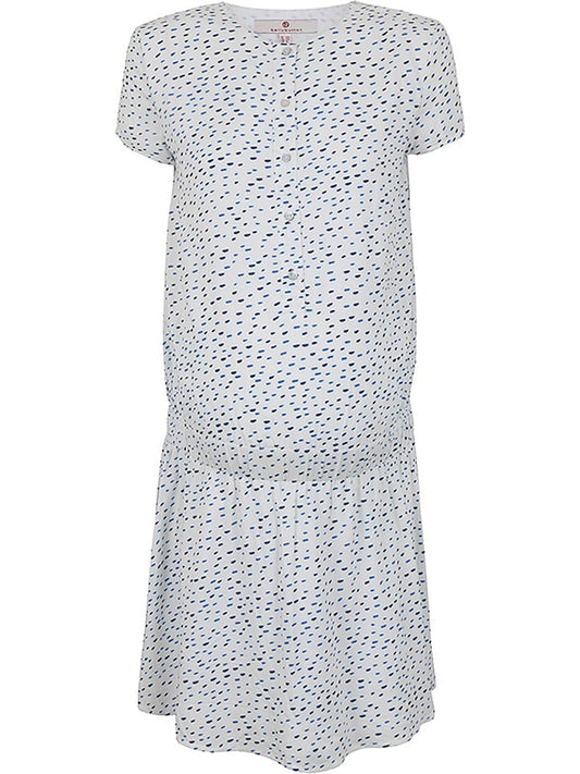 bellybutton Nursing Dress White / Blue Women