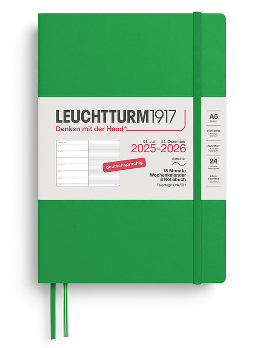 LEUCHTTURM1917 Weekly Planner & Notebook Green A5, DE Unisex