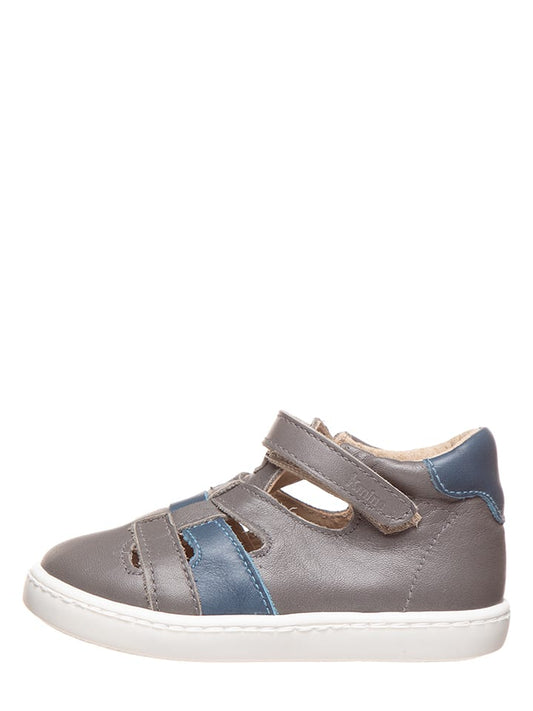 kmins Leather Sandals Grey Kids