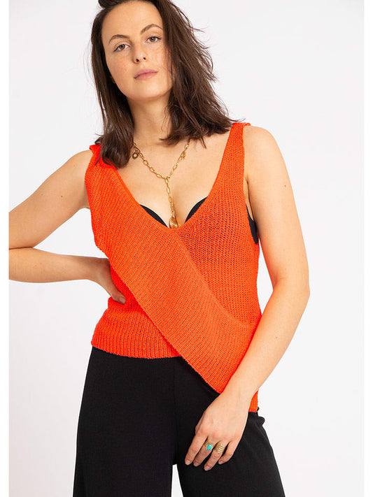 SASSYCLASSY Top Orange Women