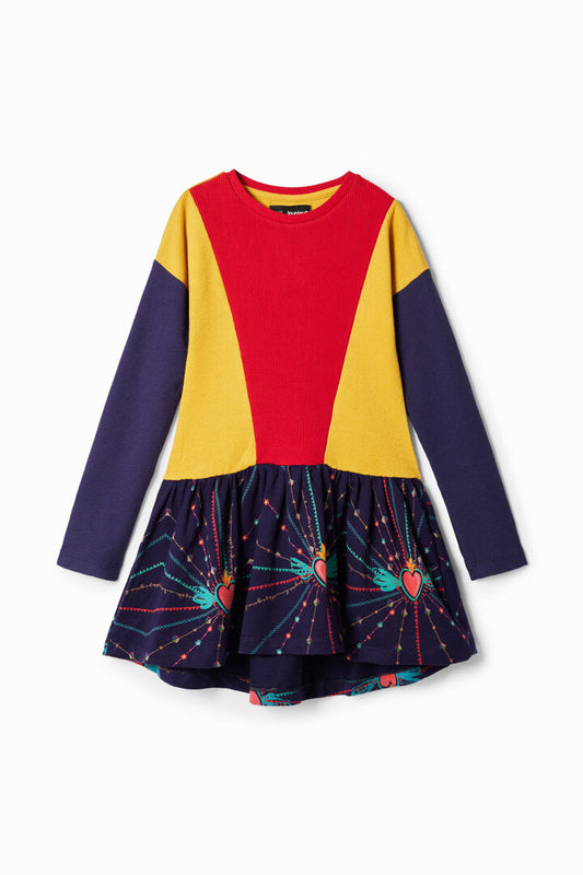 Desigual Dress Momo Rep Mustard Ethnic (20WGVKXH_8029) Kids