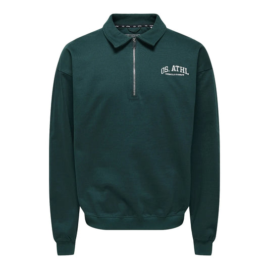 Only & Sons Rugby Half Zip Sweater (22033118-PONDEROSAPI) Men
