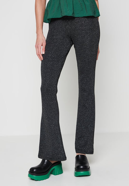 ONLY ONLMALINA FLARED PANT CS JRS Mottled black (ZZO1T1K29-Q01) Women