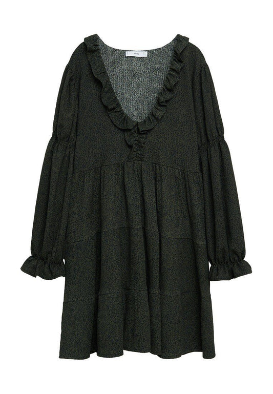 Robe manches froncées Women