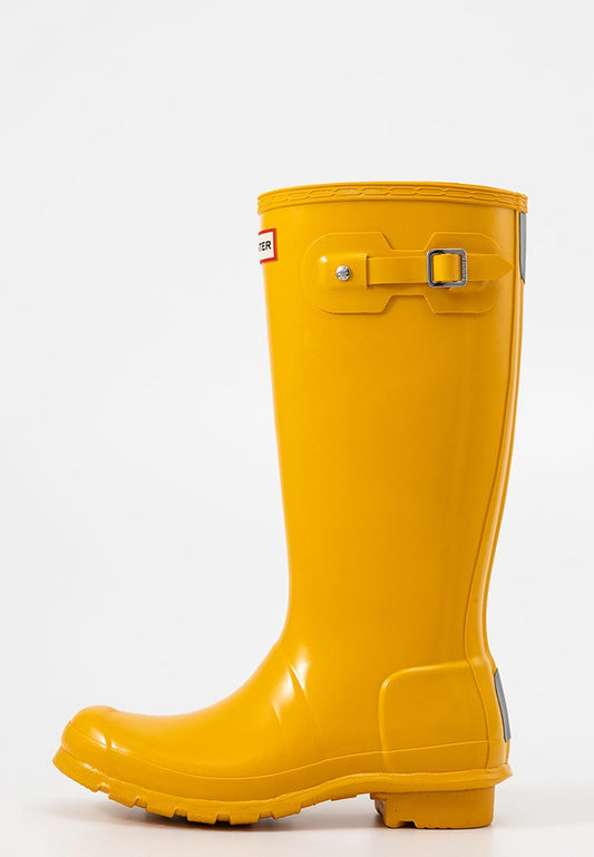 Hunter ORIGINAL big gloss boot Yellow (ZZO2SMA01-E00) Kids