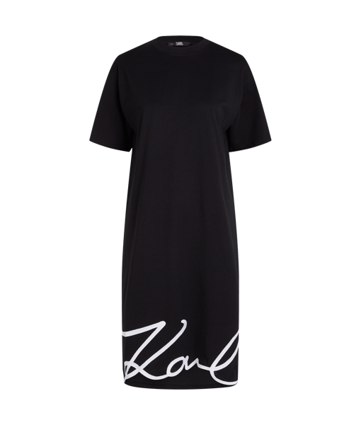 Karl Lagerfeld Karl Signature Hem Dress Black (231W1357999) Women