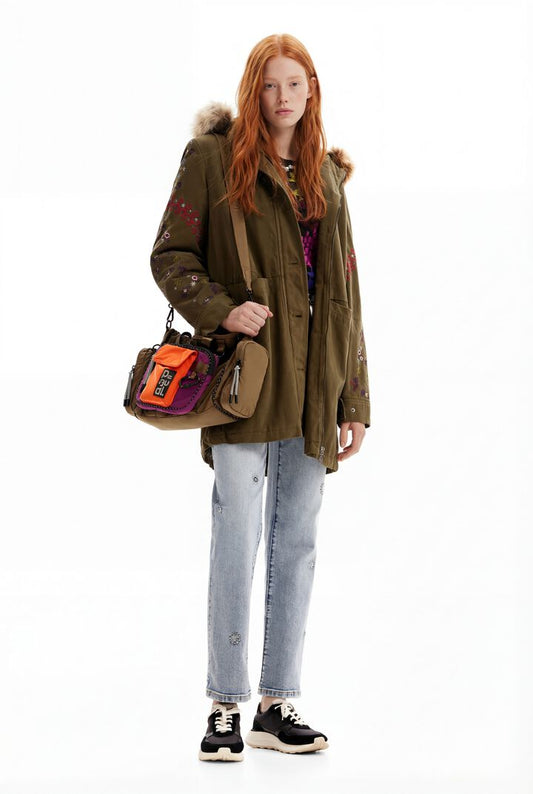 Desigual Coat Detroit Military Green (23WWEW64_4003) Women