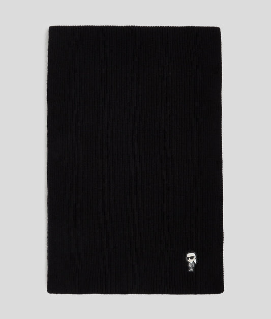 Karl Lagerfeld K/Ikonik 2.0 Knit Scarf Black (246W3306999) Women
