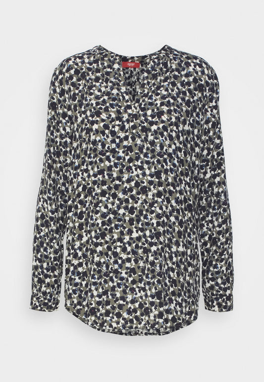 Henley Blouse With Print Women