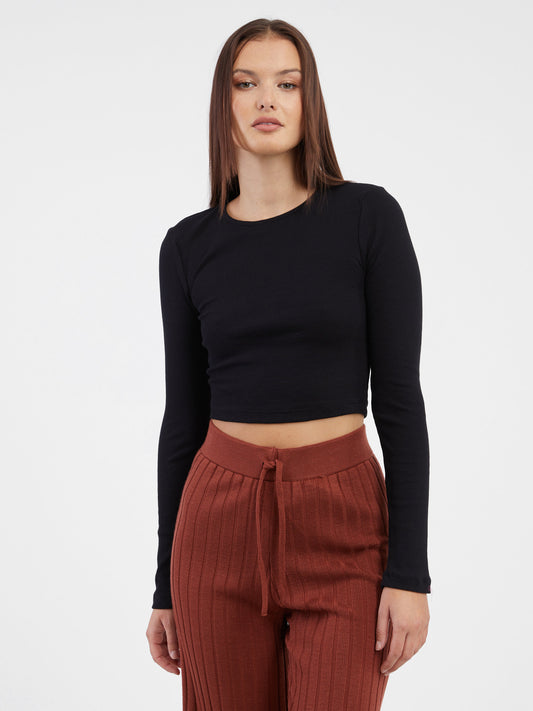 Noisy May Basic Long Sleeve T-Shirt Aya Black (27027280-3748243) Women