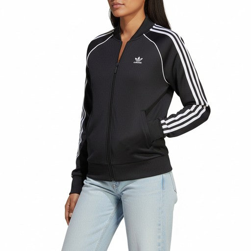 Adidas SST Three-Stripe Track Jacket Black, Women