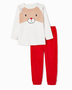 Zippy Pyjama Ls Coral Fleece White (31047229041) Kids