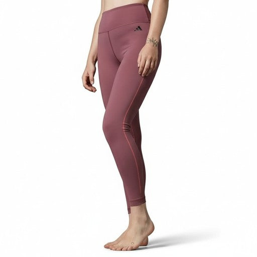 Adidas High-Waisted Yoga Leggings Bordeaux, Women