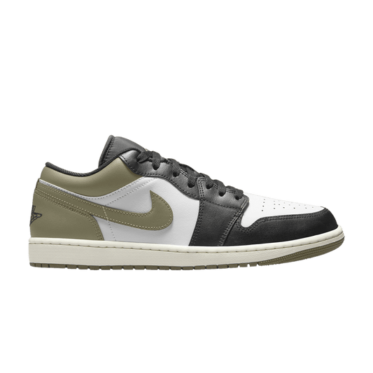 Jordan 1 Low Black Toe Medium Olive (553558-092) Unisex