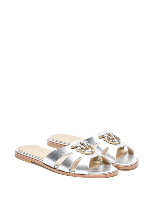 MILLY 04 - SLIPPER LAMINATED NAPPA SILVER Women
