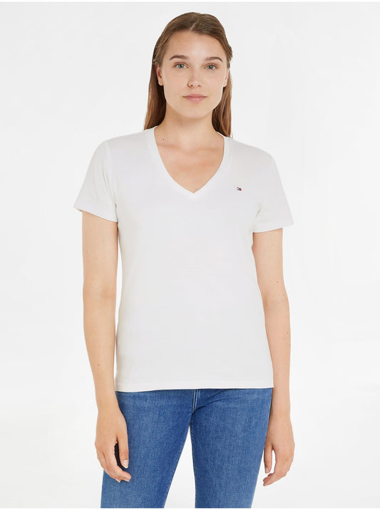 Tommy Hilfiger, T-Shirt, White, Women