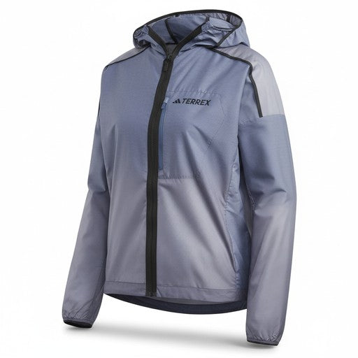 Adidas Terrex Agravic Windbreaker Blue Grey, Women