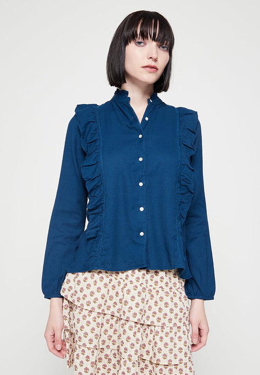Bonton Spitzeninsertionbluse (ZZO1VPABB-C00) Women
