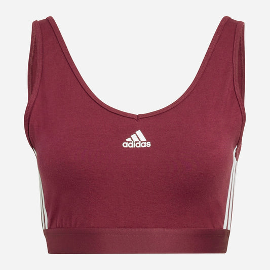 Adidas Women sports tops (H10190_burgundy)