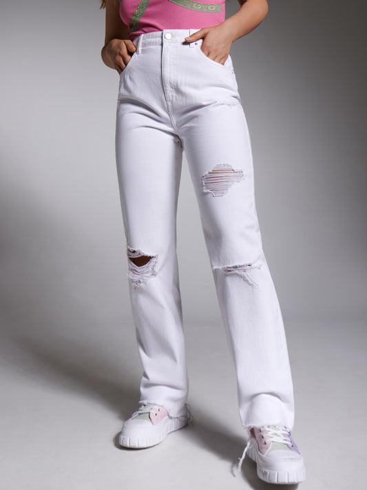 Sinsay Women jeans (6186J-00J White)