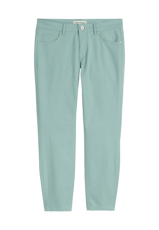 Marc O'Polo 5 Pocket, mid waist, slim fit, cropped length Teal (ZZO353X03-M00) Women