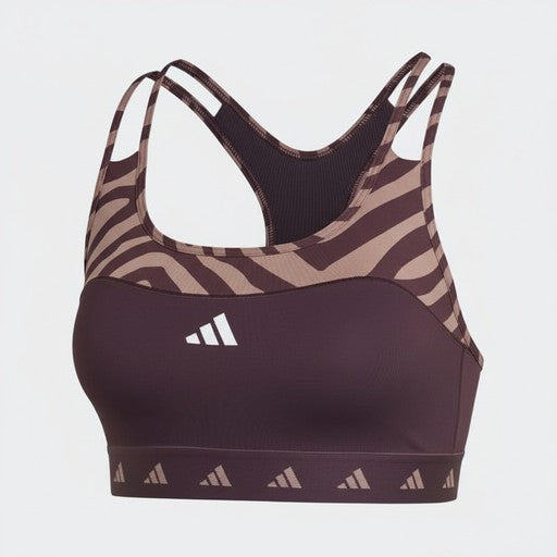 Adidas Zebra Print Sports Bra, Women