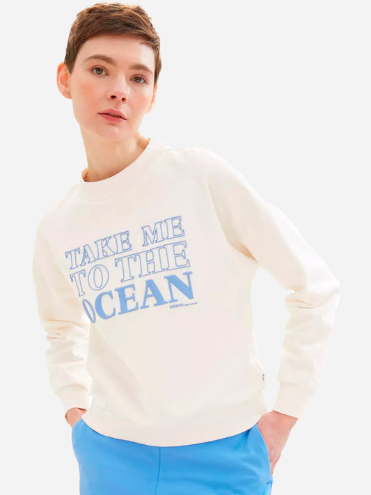 Tom Tailor hoodless sweatshirts White (1040582) Women