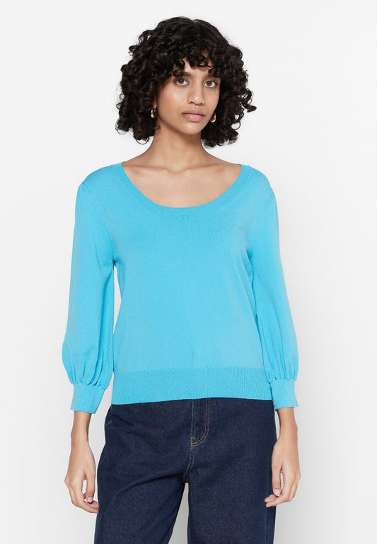 Stefanel VISCOSE SWEATER CYAN Blue (ZZO2F1075-K00) Women