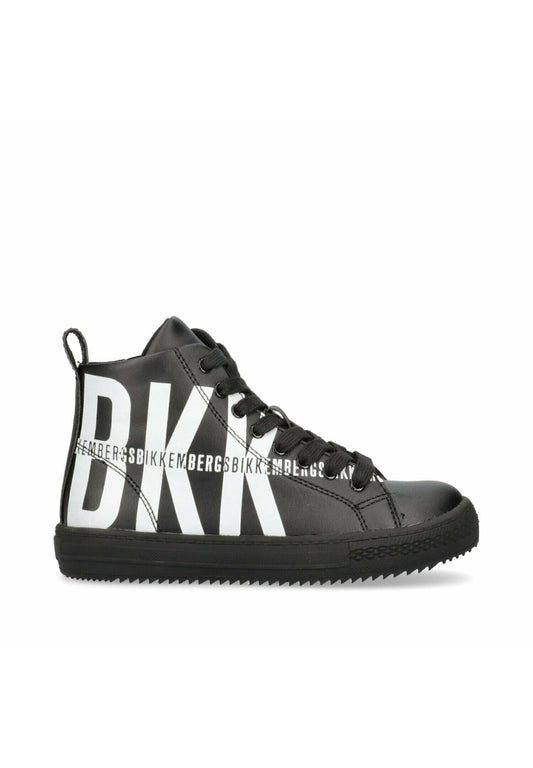 Bikkembergs Sneakers alta con logo laterale Black (6BI14D00I-Q11) Kids