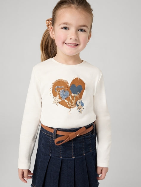 Mayoral Kids long-sleeved T-shirts (4.069-84_White)