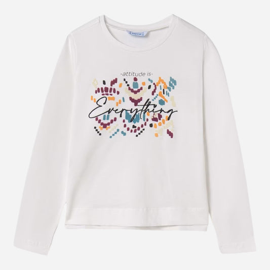 Mayoral long-sleeved T-shirts Cream (7.015-25) Kids