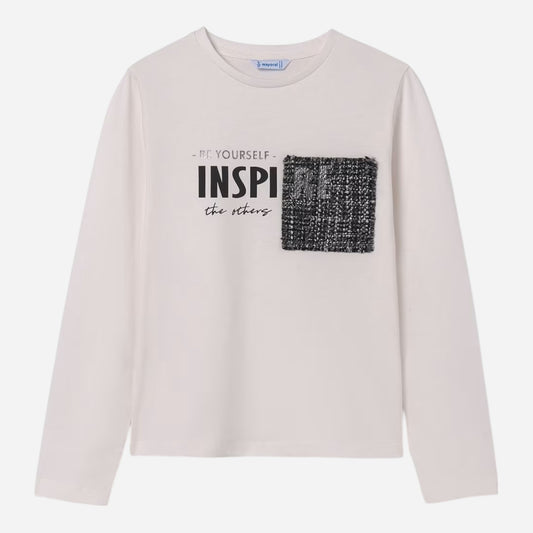 Mayoral Kids long-sleeved T-shirts (7.017-35_Cream)