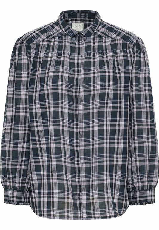 Lee SHIRRED BLOUSE Purple (LE421E080-I11) Women
