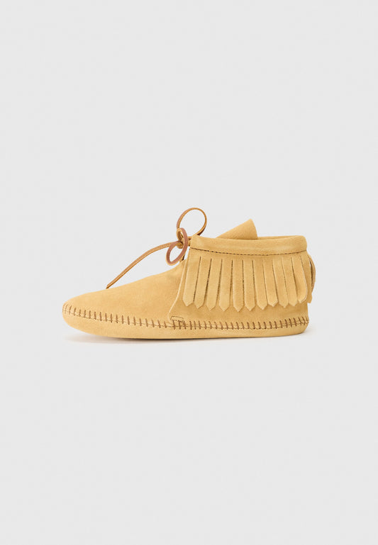 Minnetonka CLASSICFRINGEBOOT/TAN Light Brown (ZZO1KFFAF-O00) Women