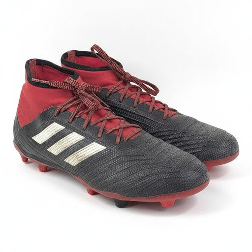 Adidas Predator 18.3 FG Kids Black Red Cleats (DB2039), Kids