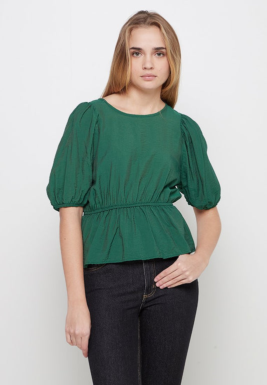 ONLSASHA 2/4 LEO PUFF SLEEVE TOP CS PTM Women