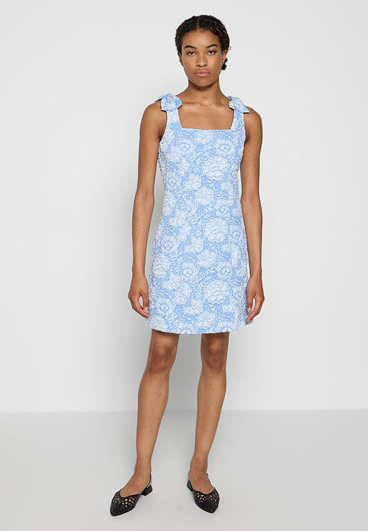 YAS SKY SL SHORT BOW DRESS D2D Light Blue (ZZO31CP06-K00) Women