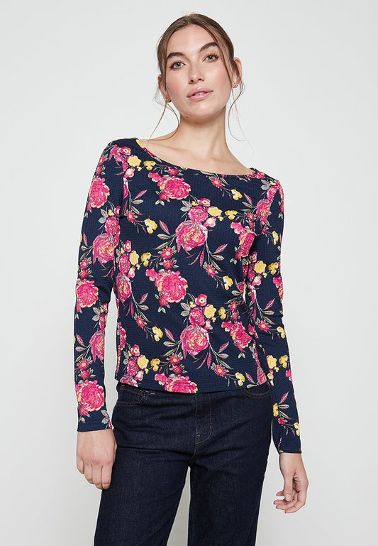 Vero Moda VMVICKIE LS TOP JRS LT Dark blue (ZZO1TKM04-K00) Women