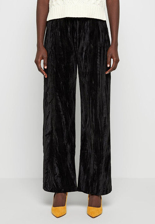 ONLY ONLALEXA HW STRAIGHT VELVET PANT TLR Black (ZZO1T1K32-Q00) Women