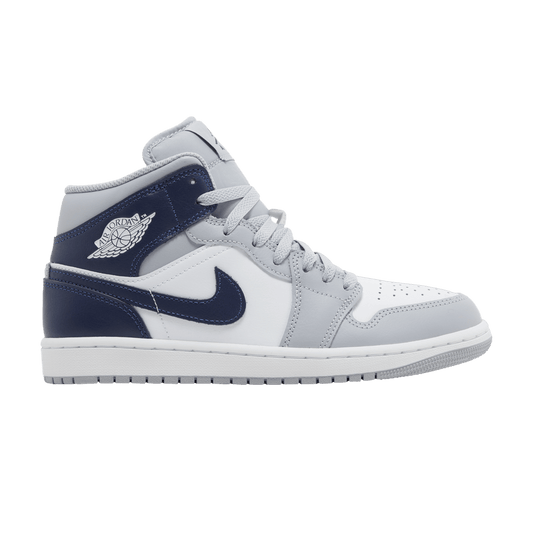Jordan 1 Mid Wolf Grey Midnight Navy (DQ8426-104) Unisex