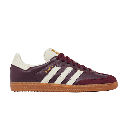 adidas Samba OG Maroon Gold Metallic (ID0477) Women