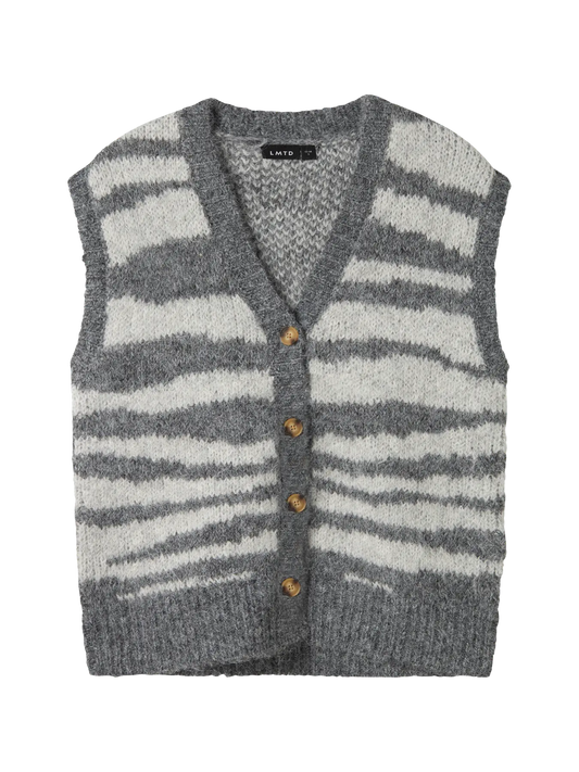 Nulos Short Knit Vest Dark Grey Melange (13247858) Kids