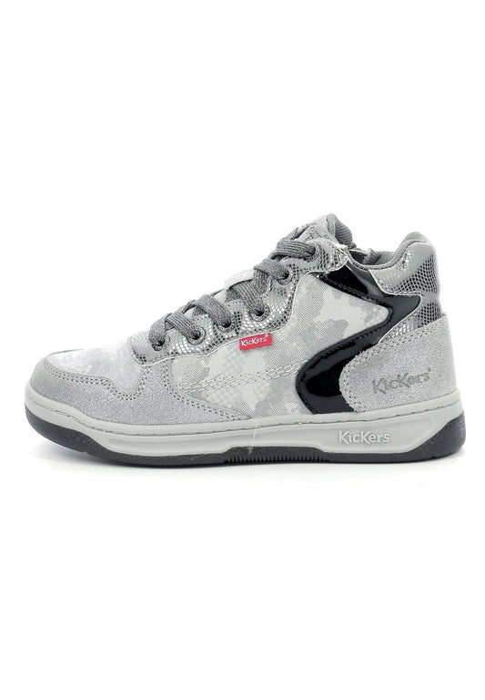 Kickers Sneakers High Synthetique Kicklax Silver-Coloured (KI113D030-D11) Kids
